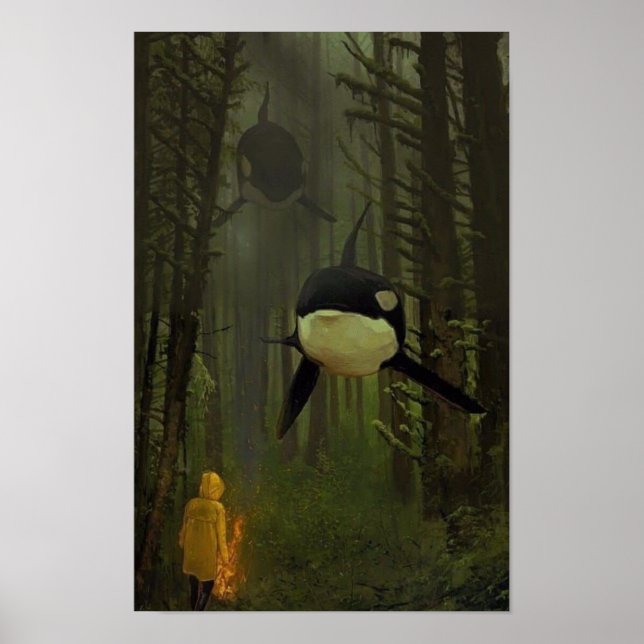 Späckhuggare i en mystisk skog poster (Framsidan)