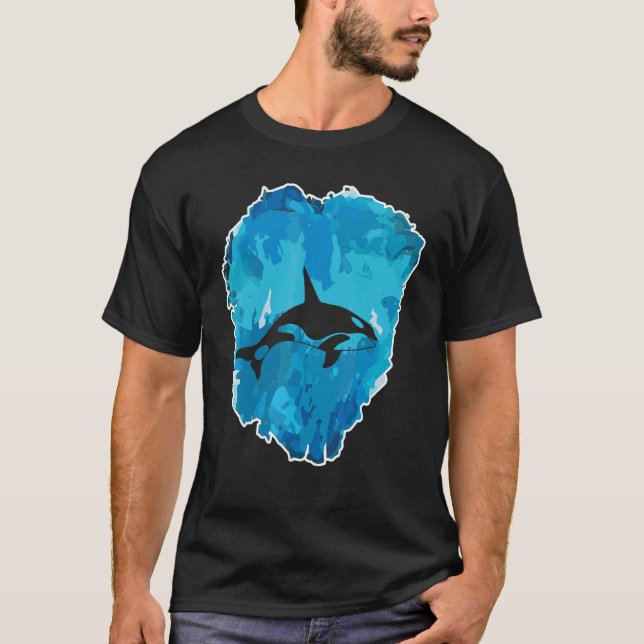Späckhuggare i ett isblock för evigt t shirt (Framsida)