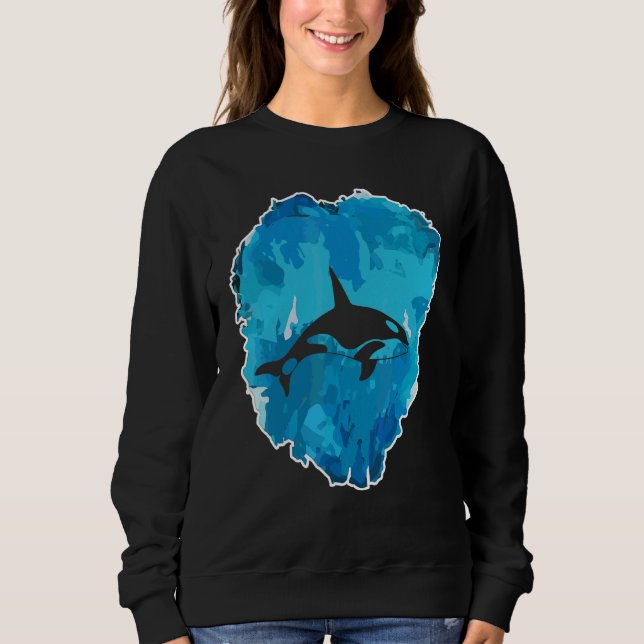 Späckhuggare i ett isblock för evigt t shirt (Framsida)