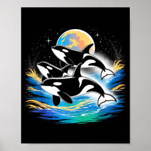 Späckhuggare i rymden, planeter, stjärnor, vägg äl poster