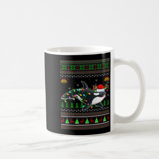 Späckhuggare Jultröjor Santa Hav Djur Kaffemugg (Höger)