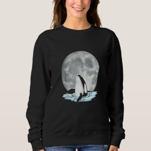 Späckhuggare Månsken Fullmåne Ocean Djur Mördare V T Shirt