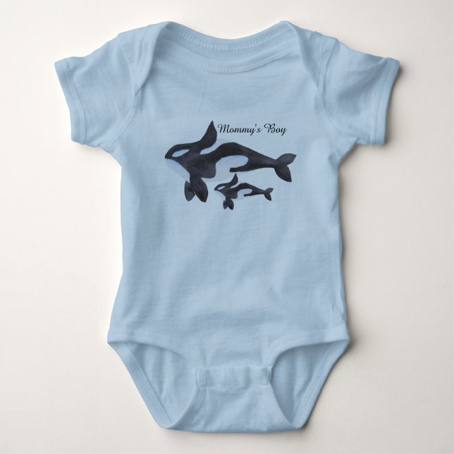 Späckhuggarebabydräkt Tee Shirt (Framsida)