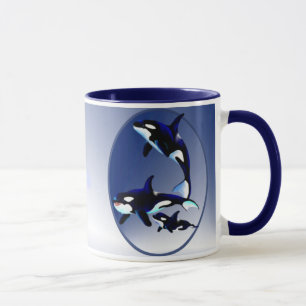 Späckhuggarefamilj Oval_Mugs Mugg