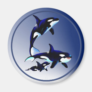 Späckhuggarefamiljmagneter Magnet