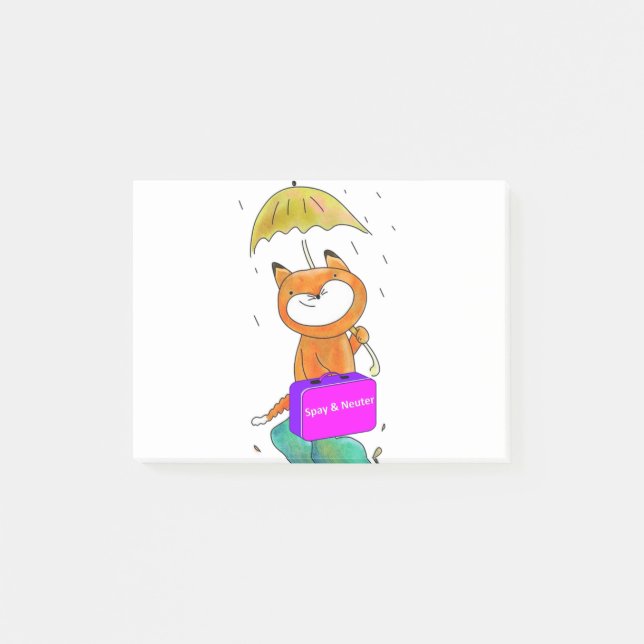 späda på en näthinnekatt post-it block (Framsida)