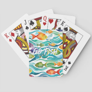 Späda små fiskar. Gå och fiska! Casinokort