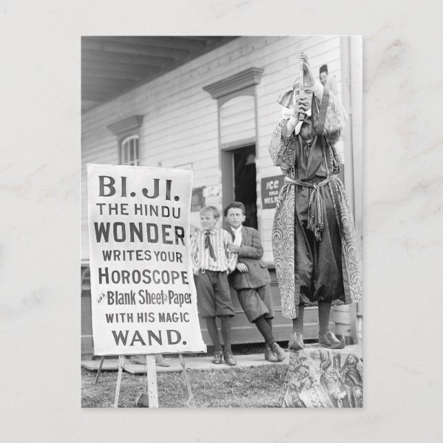 Spådam vid County Fair, 1910 Vykort (Framsida)