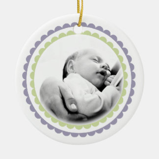 Spädbarn 1:a julen Namn Photo Ornament Keepsak