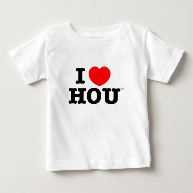 Spädbarn älskar jag den houston t-skjortan tee (Framsida)