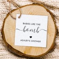 Spädbarn är Bomb Gift-Märkrn, Kraft Baby Shower