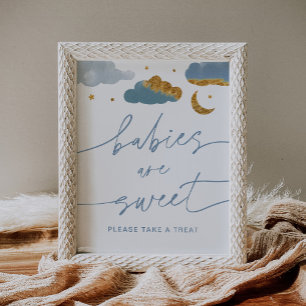 Spädbarn är ett sött tecken - en liten stjärna med poster