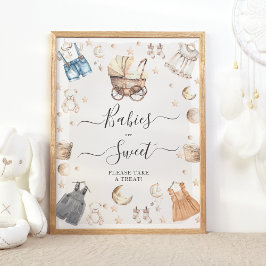 Spädbarn är Gender för sötkläder från Boho Poster