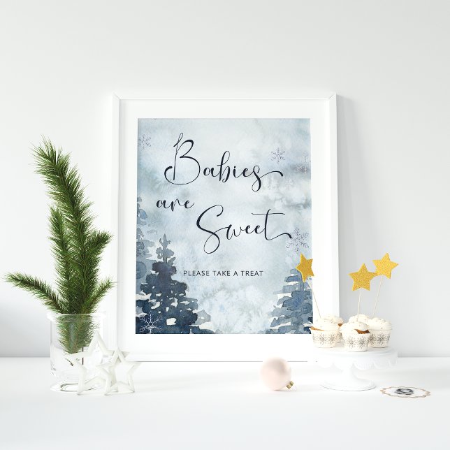 Spädbarn är söt, ta en Träd Behandla babyskor Poster (Skapare uppladdad)