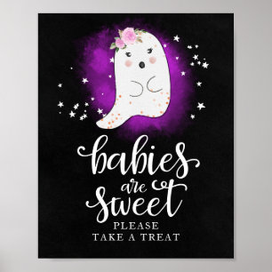 Spädbarn är söta, ta gärna en godis-skylt poster