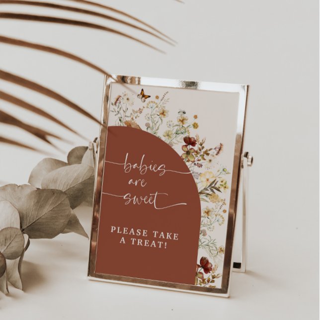 Spädbarn är sötad Wildblomma | Undertecknande av f Poster (Skapare uppladdad)