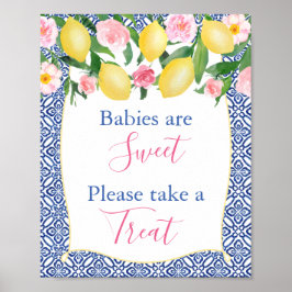 Spädbarn är sötat, ta en behandlingshämmare. poster