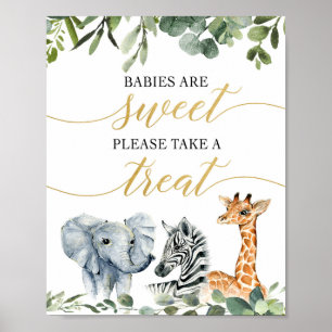 Spädbarn är sött, ta ett djur som är behandlat med poster