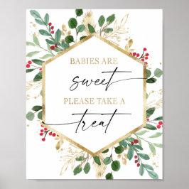 Spädbarn är sött, var snäll och ta ett kvitto poster
