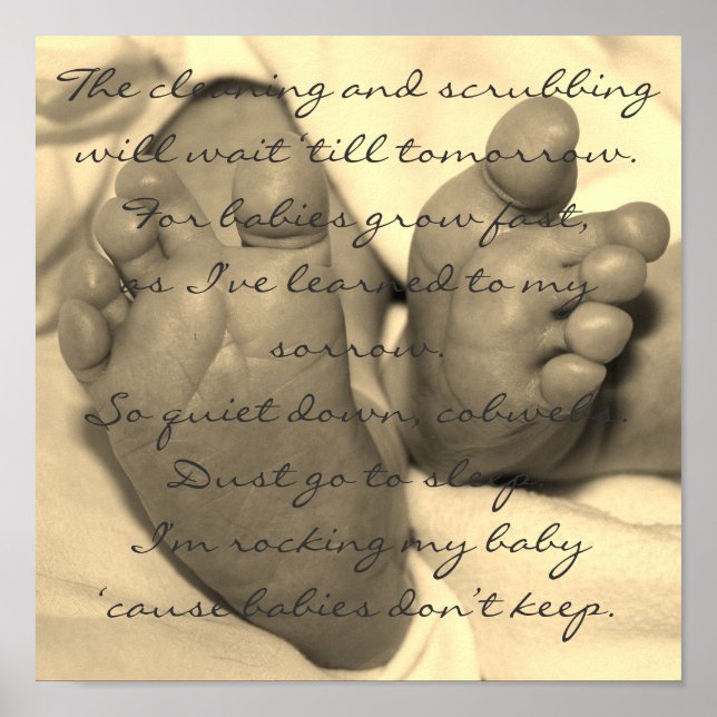 Spädbarn Behålla inte Poster (Framsidan)