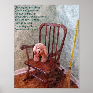 "Spädbarn behållor inte" Nursery Poster