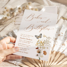 Spädbarn & Butterflies Elegant Baby Shower