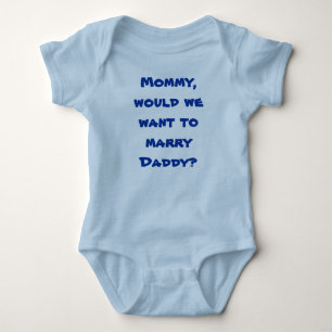 Spädbarn Creeper Mamma gifta sig med Pappa T Shirt