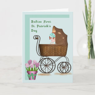 Spädbarn First St. Patrick's Day Card Kort