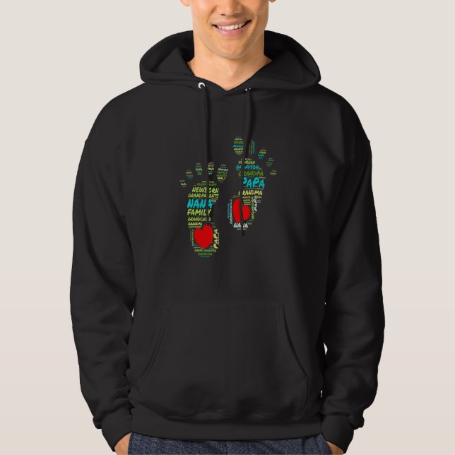 Spädbarn-foder med små leksakshärdar på häl hoodie (Framsida)