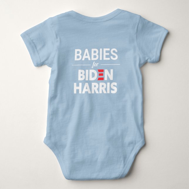 Spädbarn för Anpassningsbarna Biden Harris Text Bl T Shirt (Baksida)