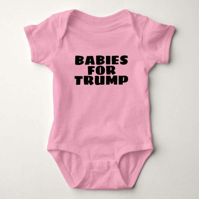 SPÄDBARN FÖR KLODERING AV TRUMP BABY T SHIRT (Framsida)