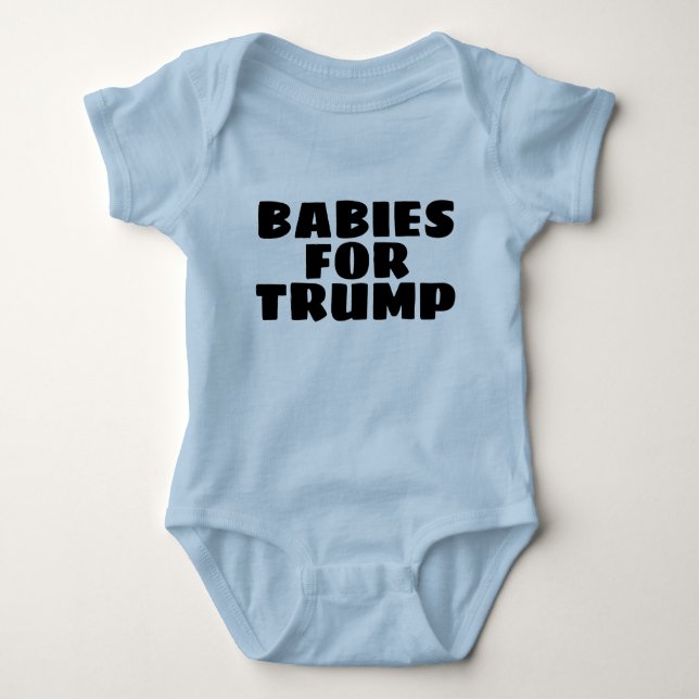 SPÄDBARN FÖR KLODERING AV TRUMP BABY T SHIRT (Framsida)