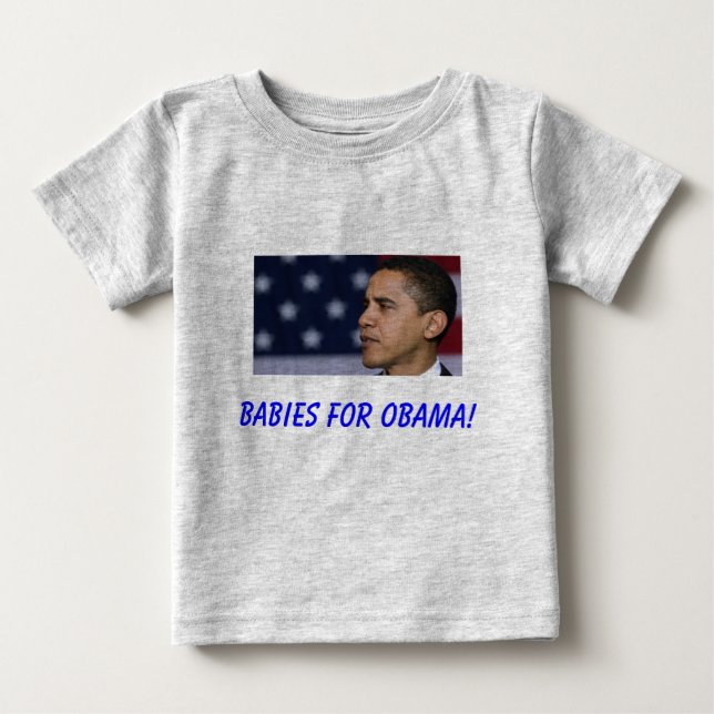 Spädbarn för Obama! Tee Shirt (Framsida)