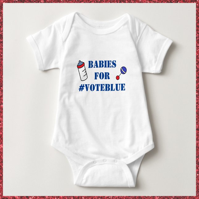 Spädbarn för OMRÖSTNINGSBLUE En Biet-Baby-baddräkt T Shirt (Skapare uppladdad)