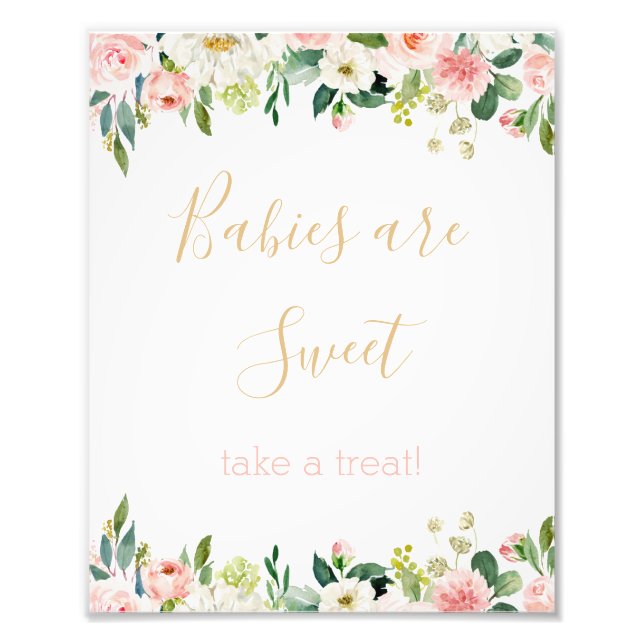 Spädbarn från en Bunny Baby Shower är ett svalt Tr Fototryck (Framsidan)