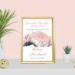 Spädbarn från Twinkle Little Star är sötat Poster<br><div class="desc">"Vänd på den lilla stjärnan, vet du hur älskad du är?" Gå med i firande när den blivande mamma välkomnar hennes lilla lysande stjärna i världen. Du är hjärtligt inbjuden till en Twinkle Twinkle Little Star-temad babydusch för att hedra den mor som ska bli och hennes munkrets av glädje. Samla...</div>