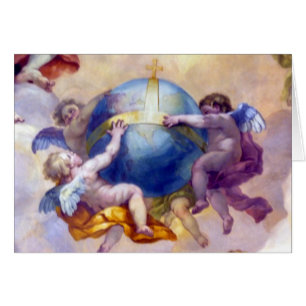 spädbarn fresco hälsningskort
