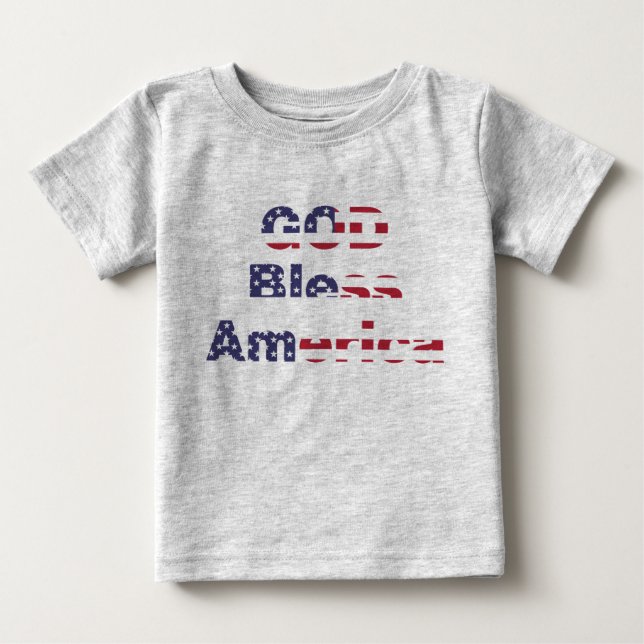 Spädbarn Heritage Stars & Stripes Tee - Patriotisk (Framsida)