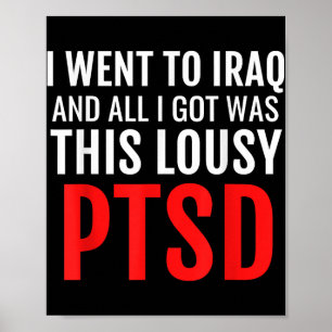 Spädbarn i den irakiska veterinärshierarkin Ptsd M Poster