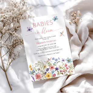 Spädbarn i inbjudan till BLOMBOL-TIN-visningsprogr
