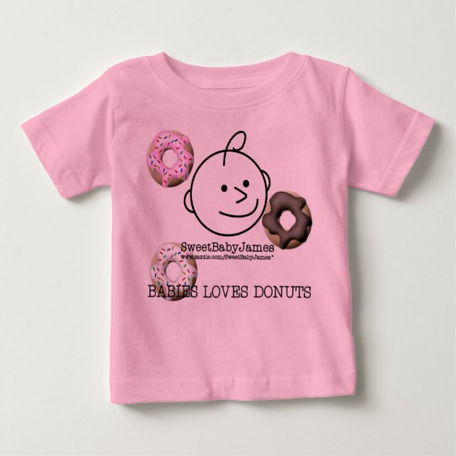 Spädbarn Kärlek Donuts T-shirt (Framsida)