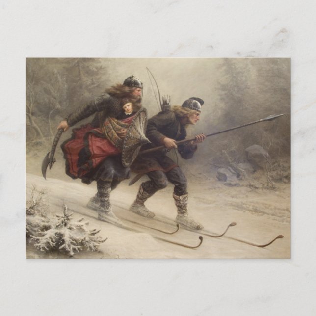 Spädbarn Kung Vykort (Framsida)