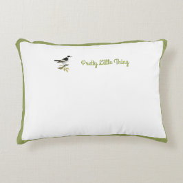 Spädbarn: Little Bird/Ord (GRE.W.) - Prydnadskudde