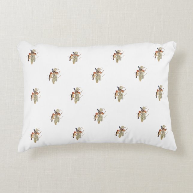 Spädbarn: Little Birds Kingfisher (OR.W.) - Prydnadskudde (Framsidan)