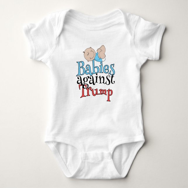 Spädbarn mot trumport Cute T Shirt (Framsida)