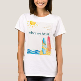 Spädbarn ombord på Twin Mamma som skall T Shirt