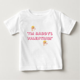 Spädbarn/Småbarn Pappor Valentine Girl T-Shirt