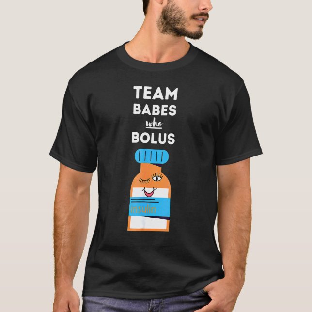 Spädbarn som Bolus, typ 1-diabetes 1 T Shirt (Framsida)