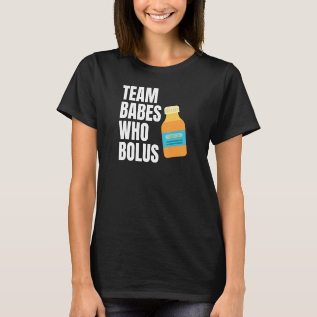 Spädbarn som bolus, typ 1- diabetes Insulin T Shirt (Framsida)