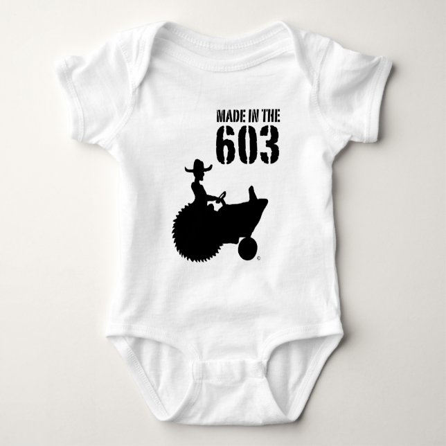 Spädbarn som göras i 603na tee shirt (Framsida)
